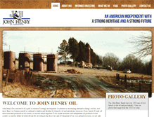 Tablet Screenshot of johnhenryoil.com